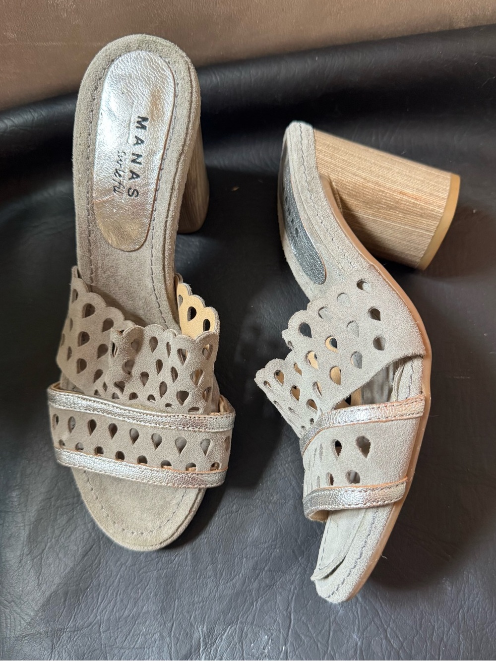 Manas Leather Mule Sandals